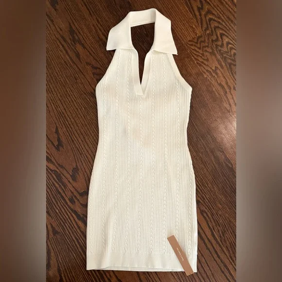 Reformation Cream Knit Mini Dress - Picture 2 of 5